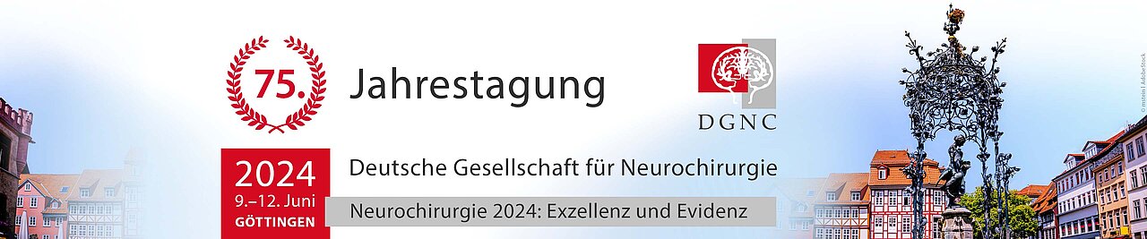 Banner 75. Jahrestagung der Deutschen Gesellschaft für Neurochirurgie 